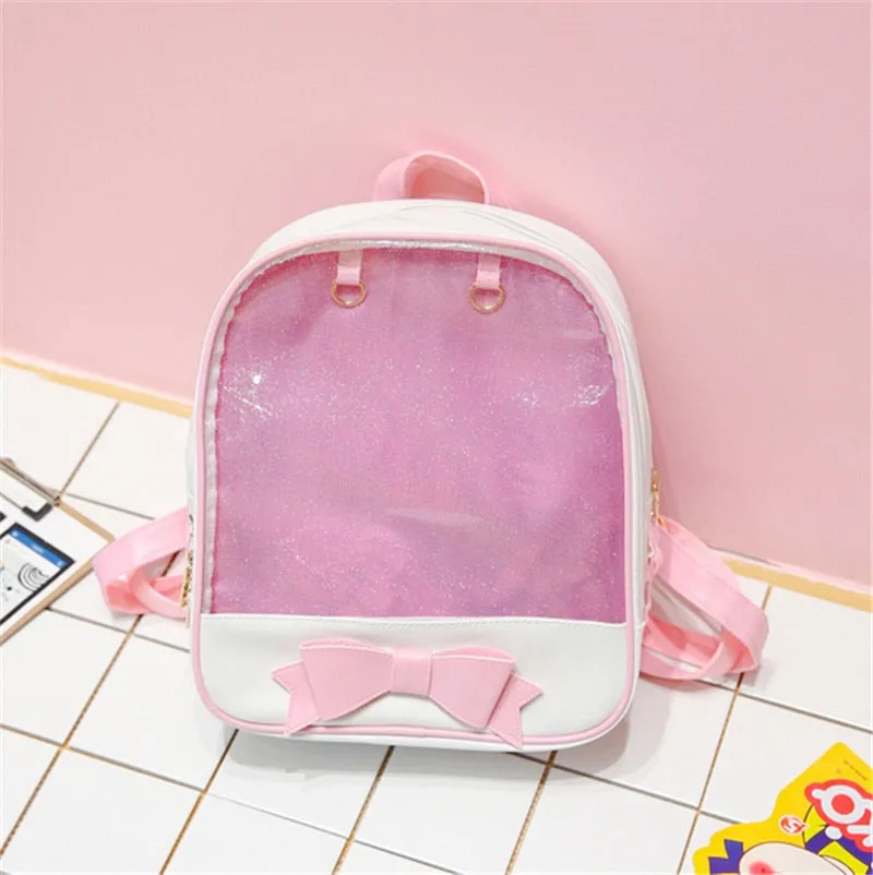 Clear Back Pocketed Backpack