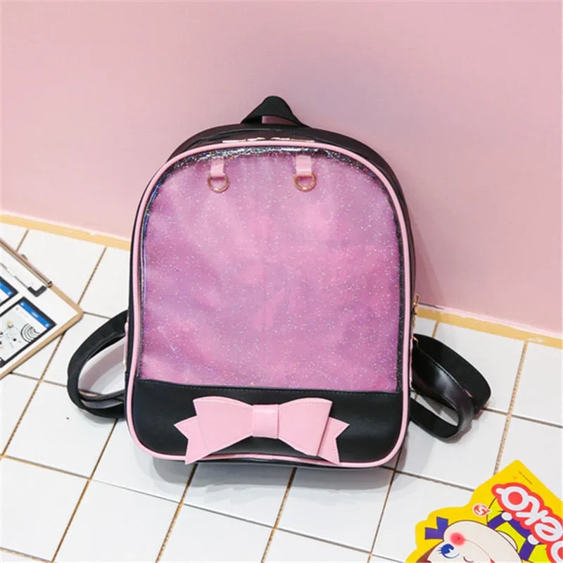 Clear Back Pocketed Backpack