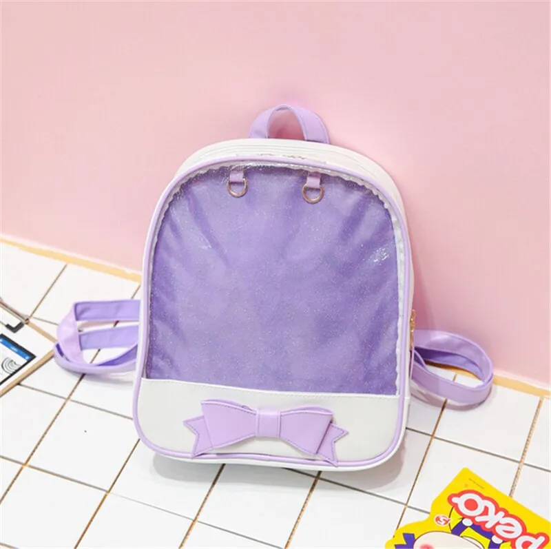 Clear Back Pocketed Backpack