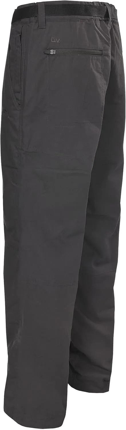 Clifton Active Mens Cotton Pants Belted Quick Drying Trousers