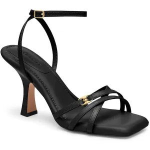 Coach Womens Kelsey Strappy Leather Heels