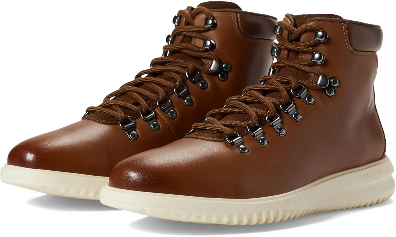 Cole Haan Grand  Boot British Tan Leather/Ivory 11.5 M (M)