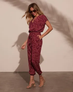 Colfax Printed Pocketed Jumpsuit