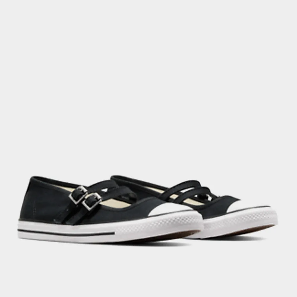 Converse Womens Chuck Taylor All Star Dainty Mary Jane Black/White _ 182254 _ Black