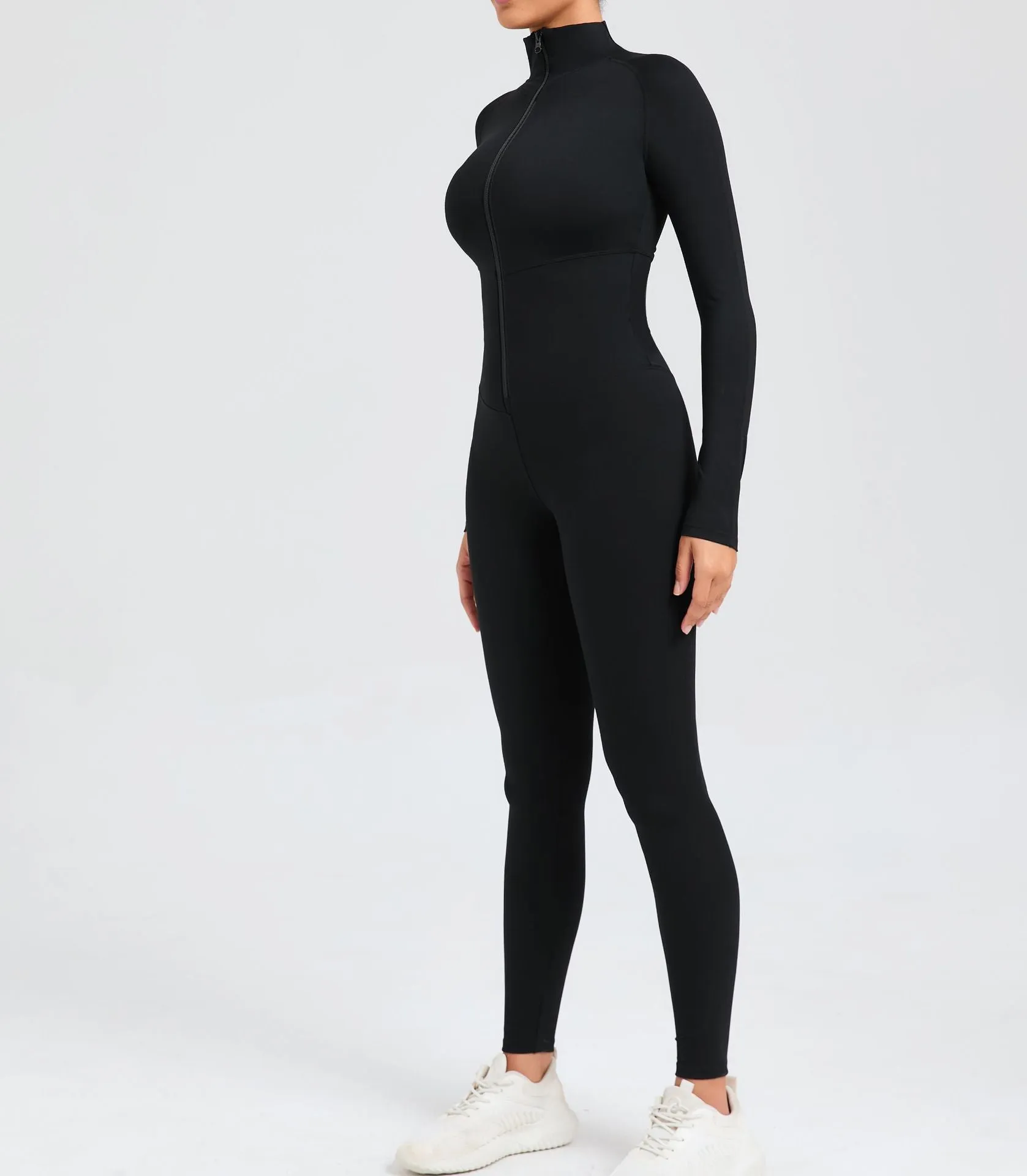 Core Longsleeve Zip Jumpsuit