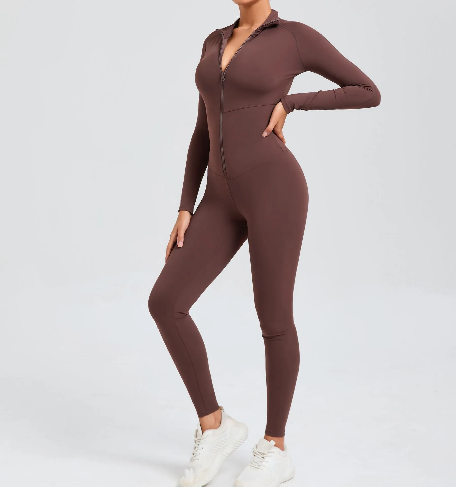 Core Longsleeve Zip Jumpsuit