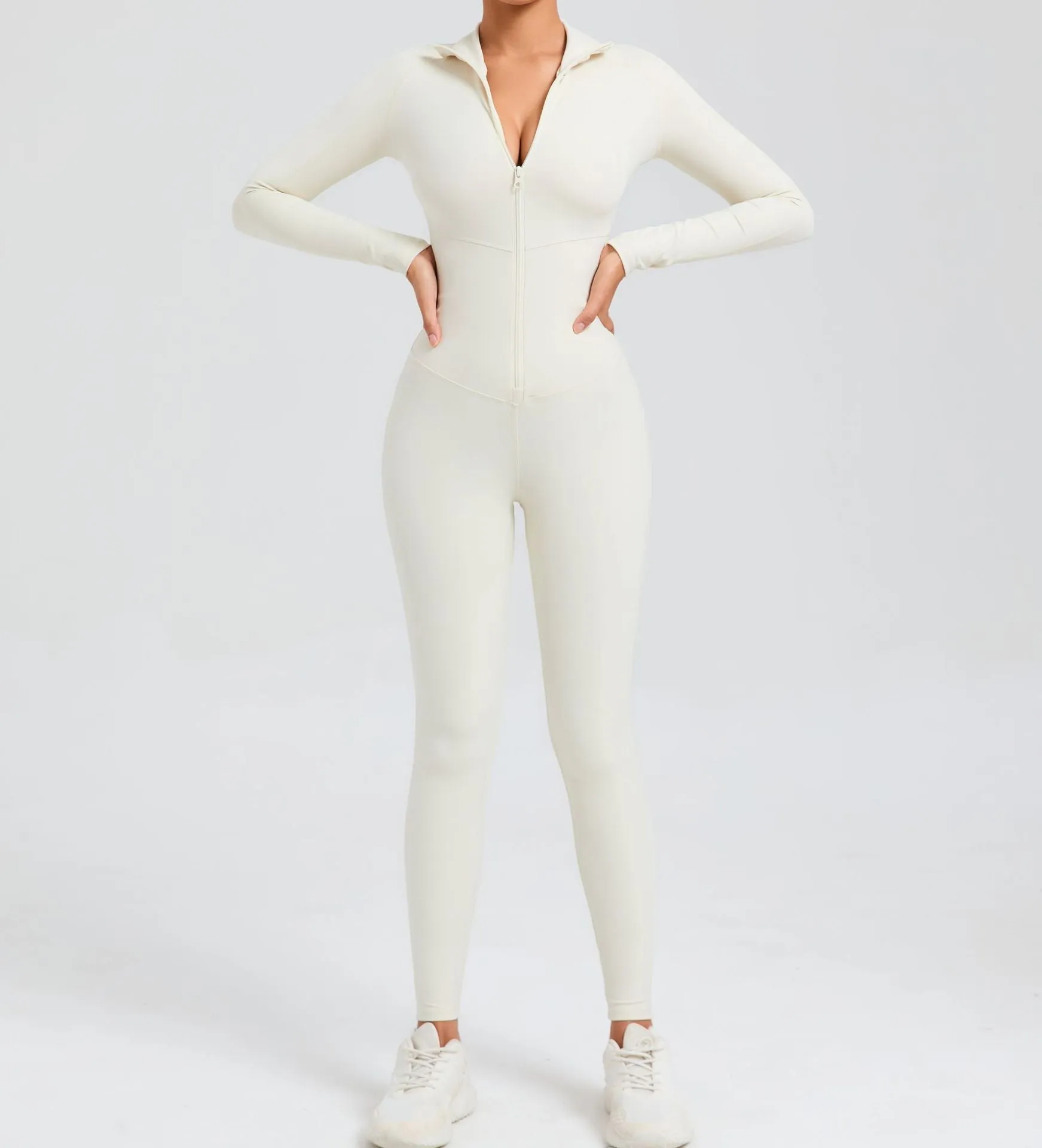 Core Longsleeve Zip Jumpsuit