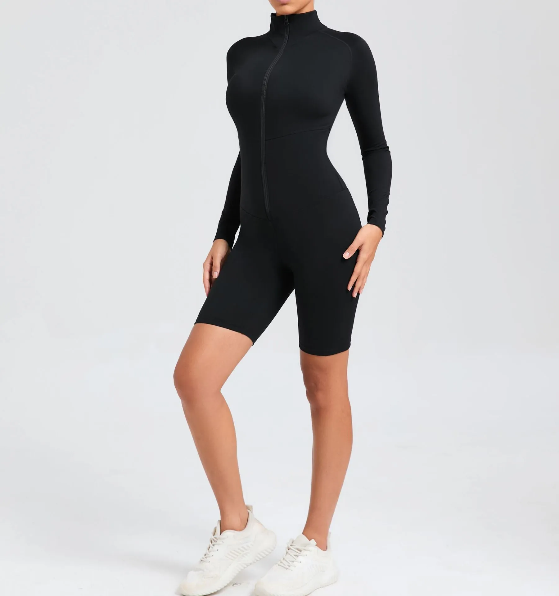 Core Longsleeve Zip Romper