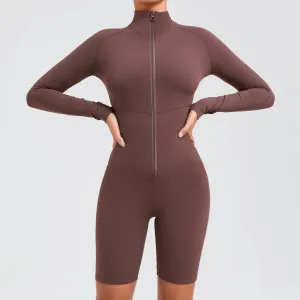 Core Longsleeve Zip Romper