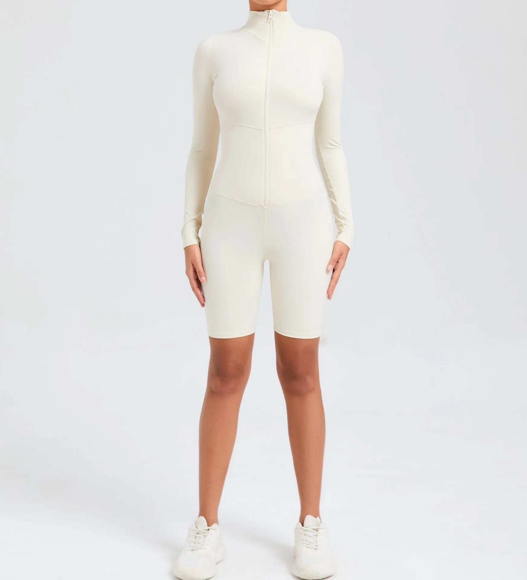 Core Longsleeve Zip Romper