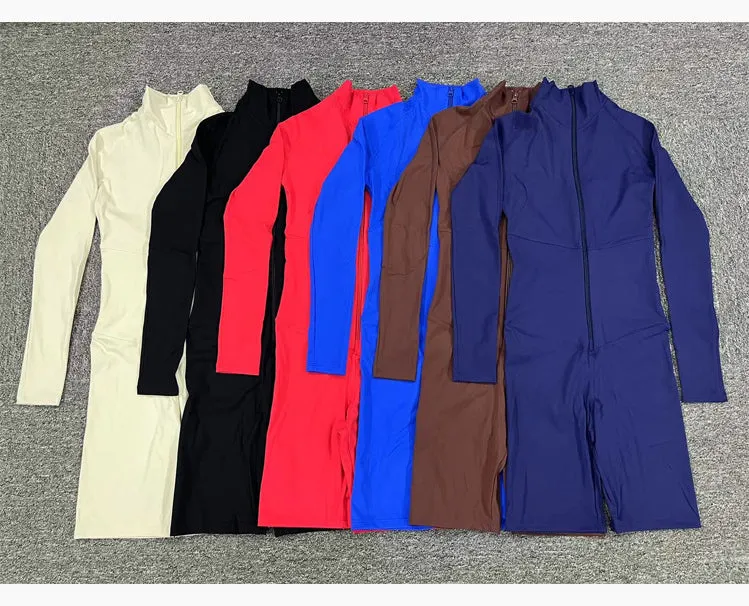 Core Longsleeve Zip Romper