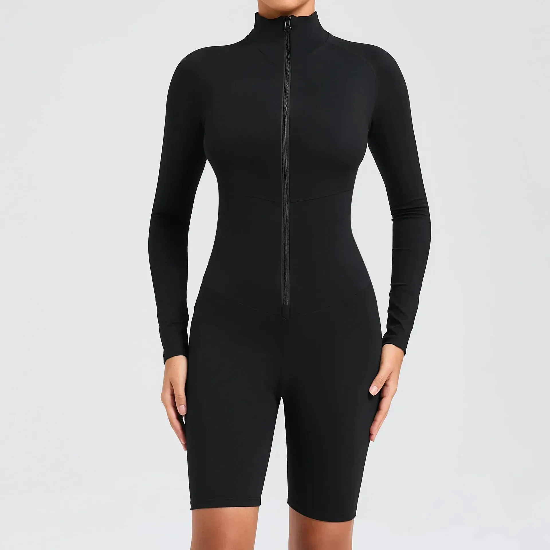 Core Longsleeve Zip Romper
