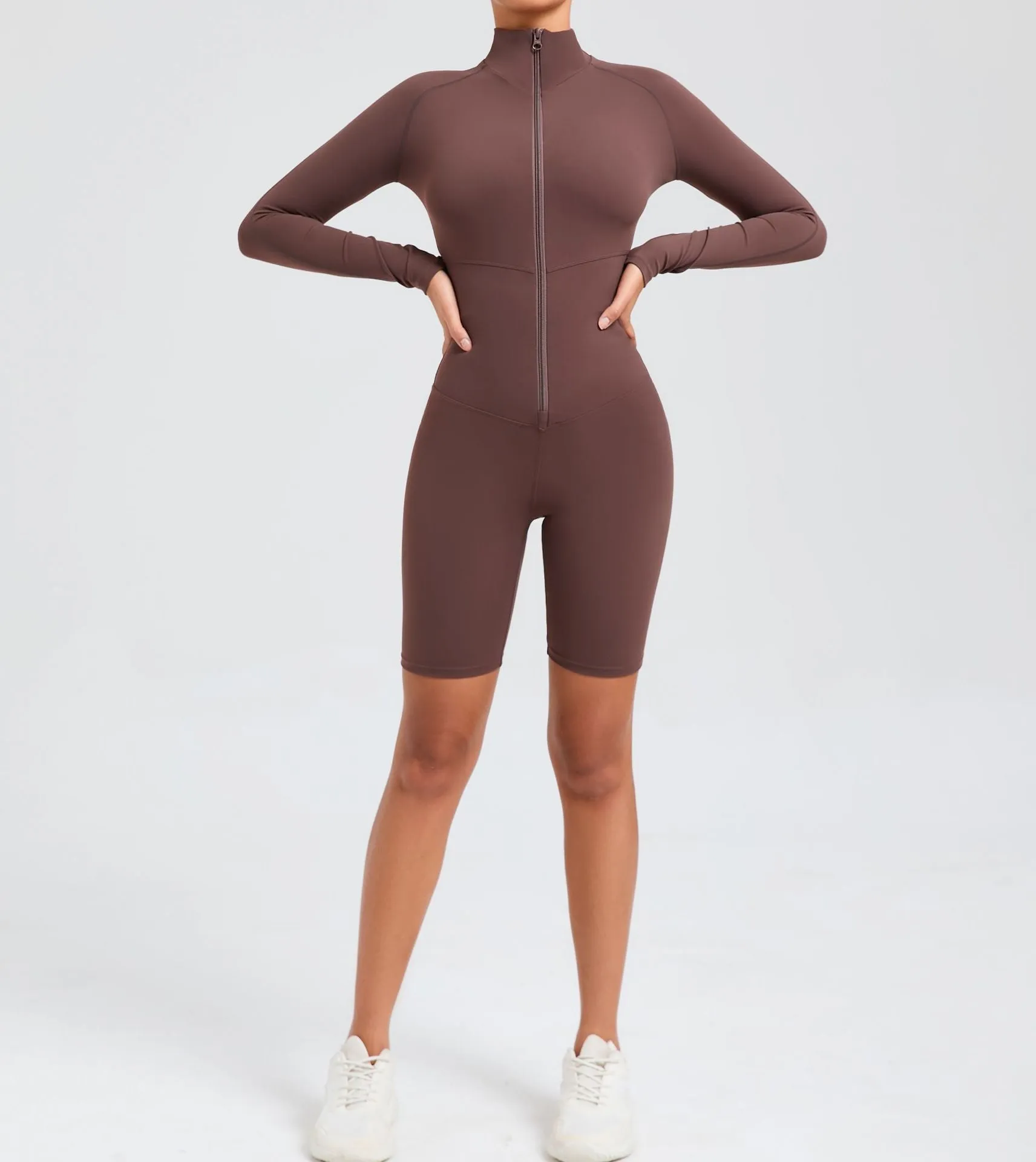Core Longsleeve Zip Romper
