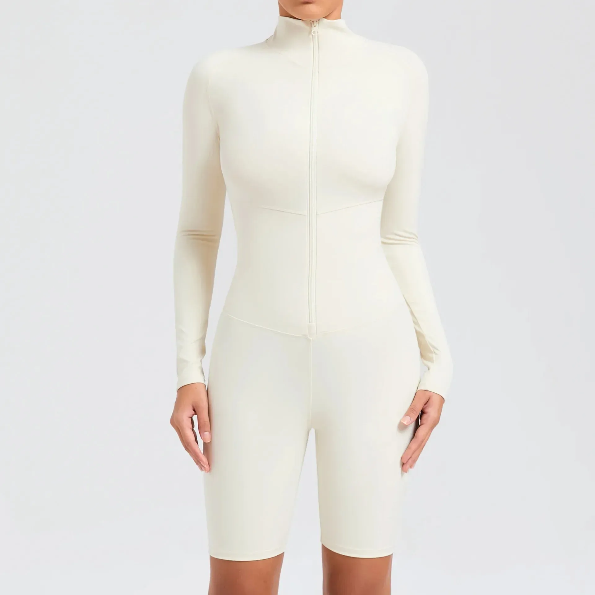 Core Longsleeve Zip Romper