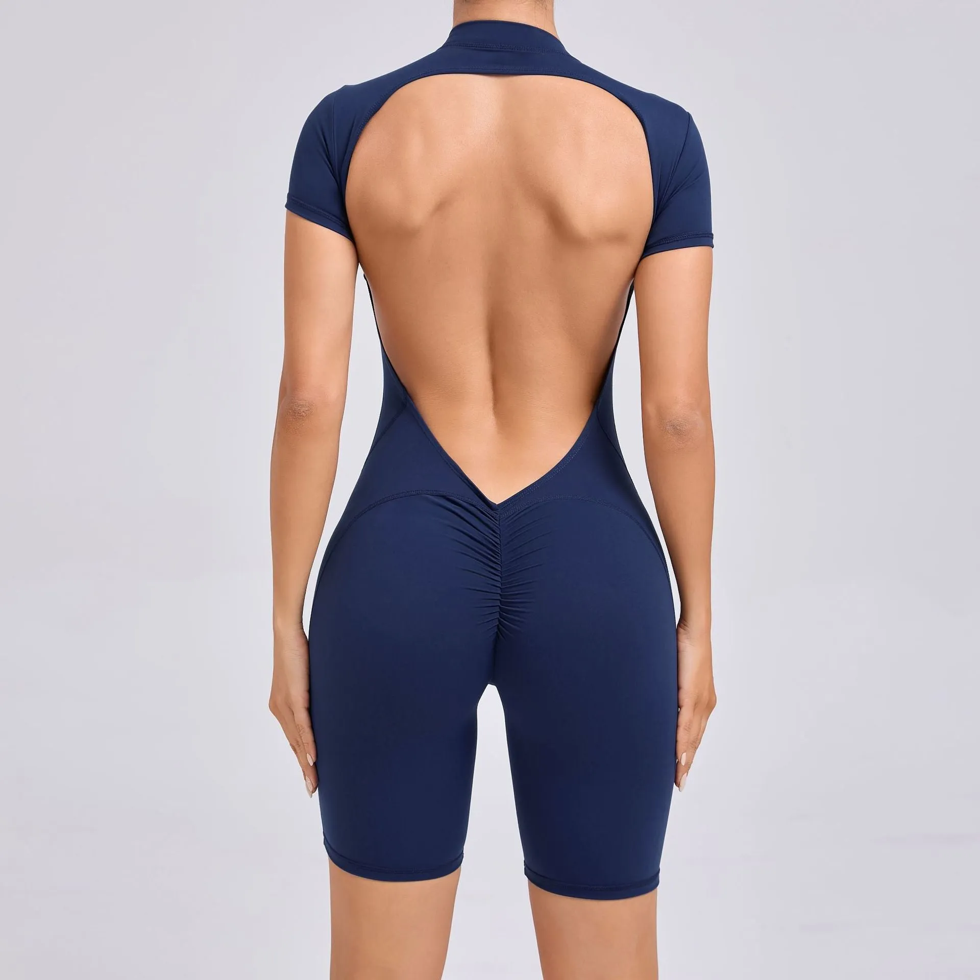 Core Open Back Zip Romper
