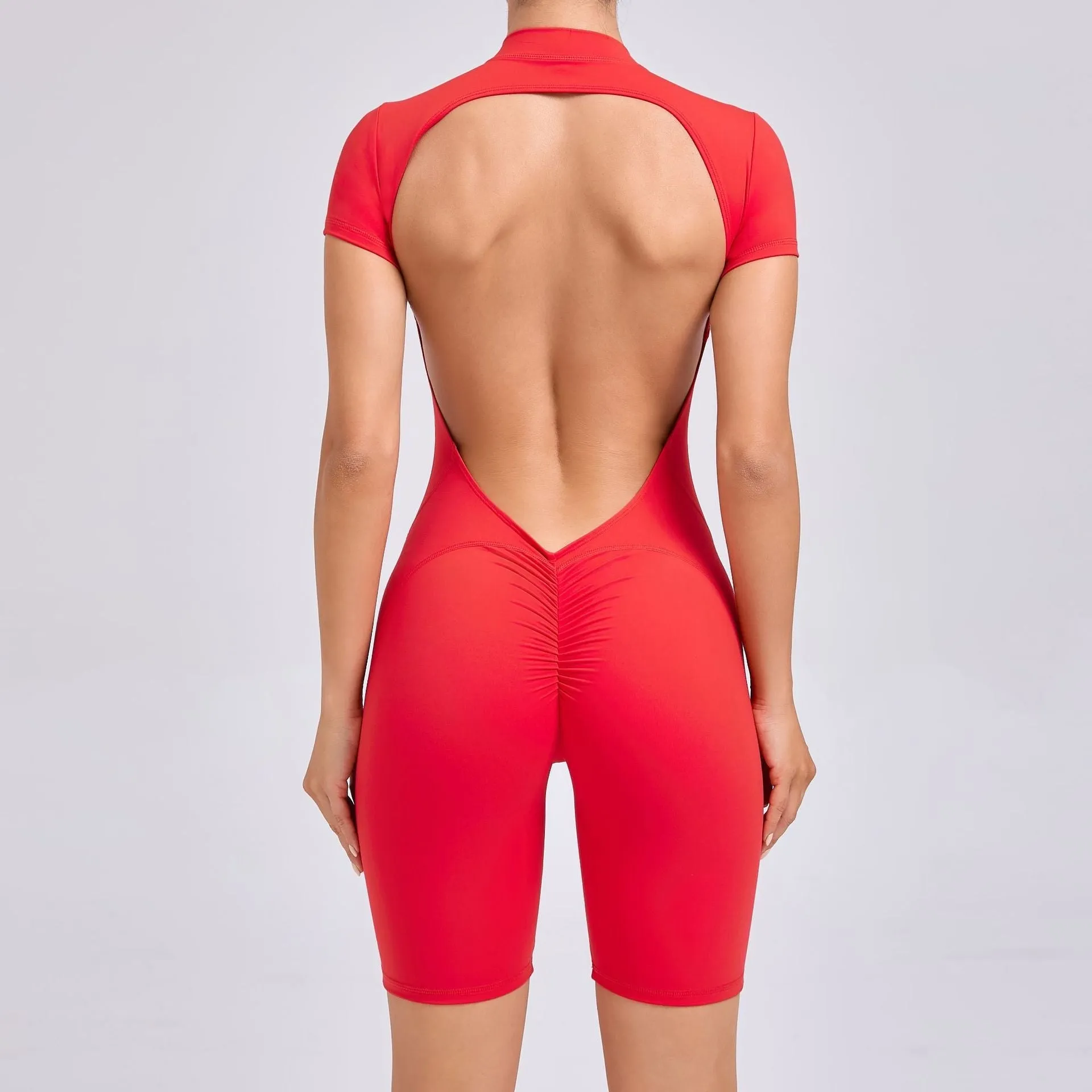 Core Open Back Zip Romper