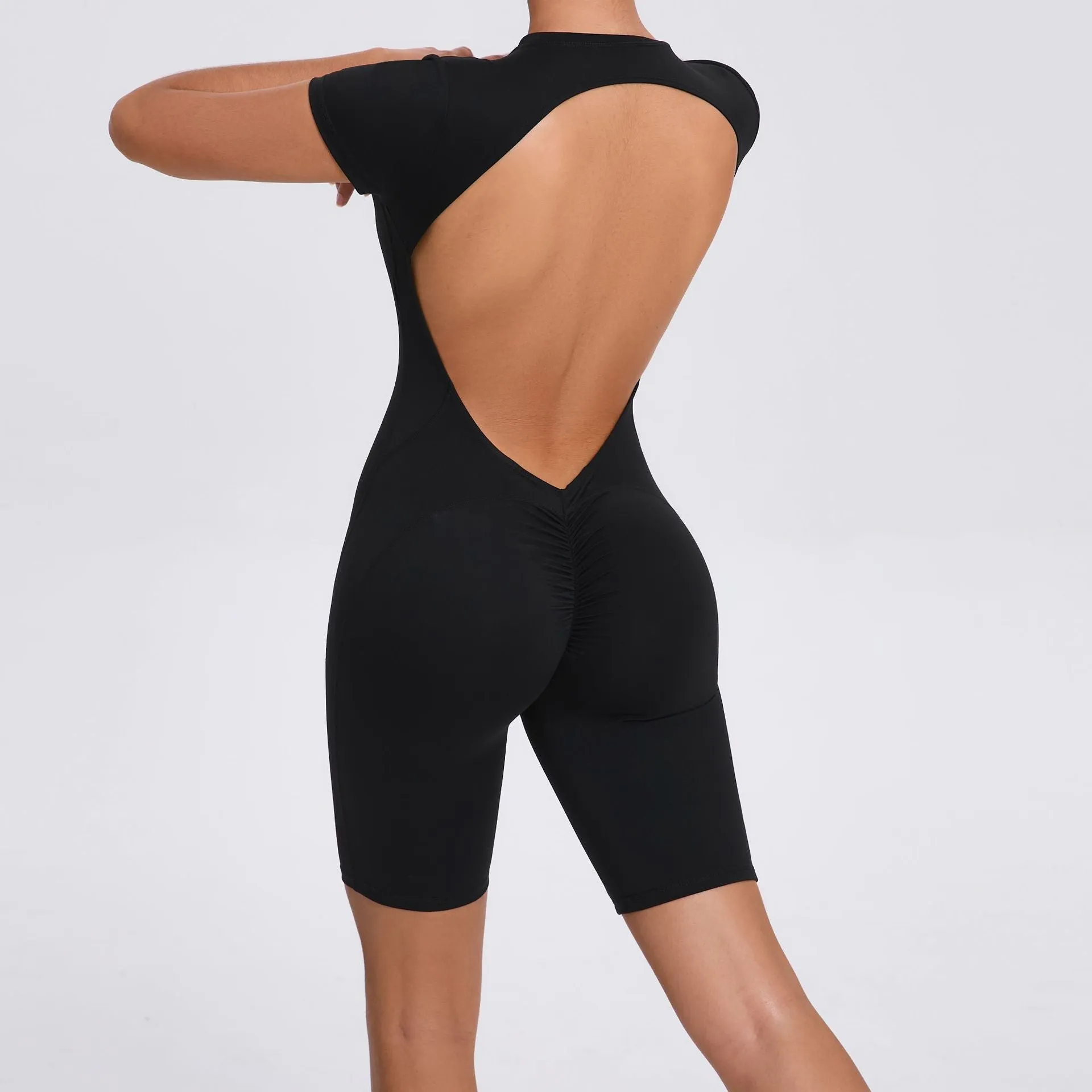 Core Open Back Zip Romper