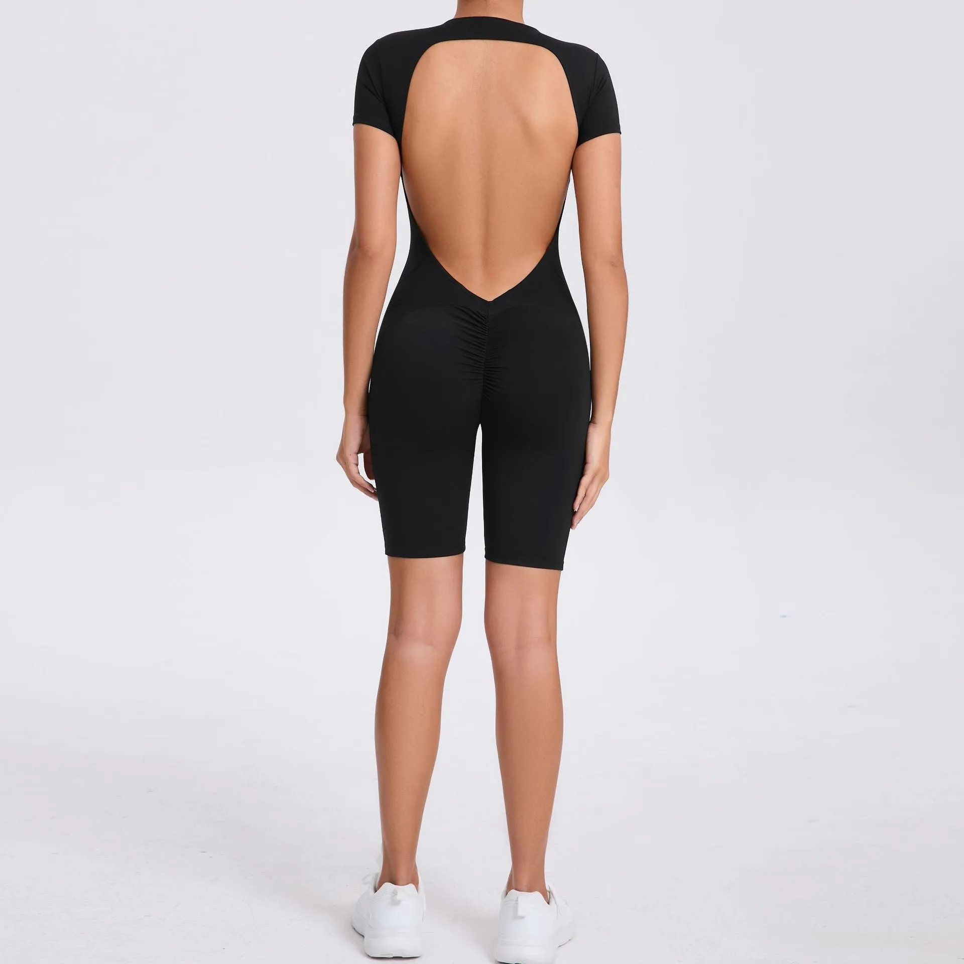 Core Open Back Zip Romper