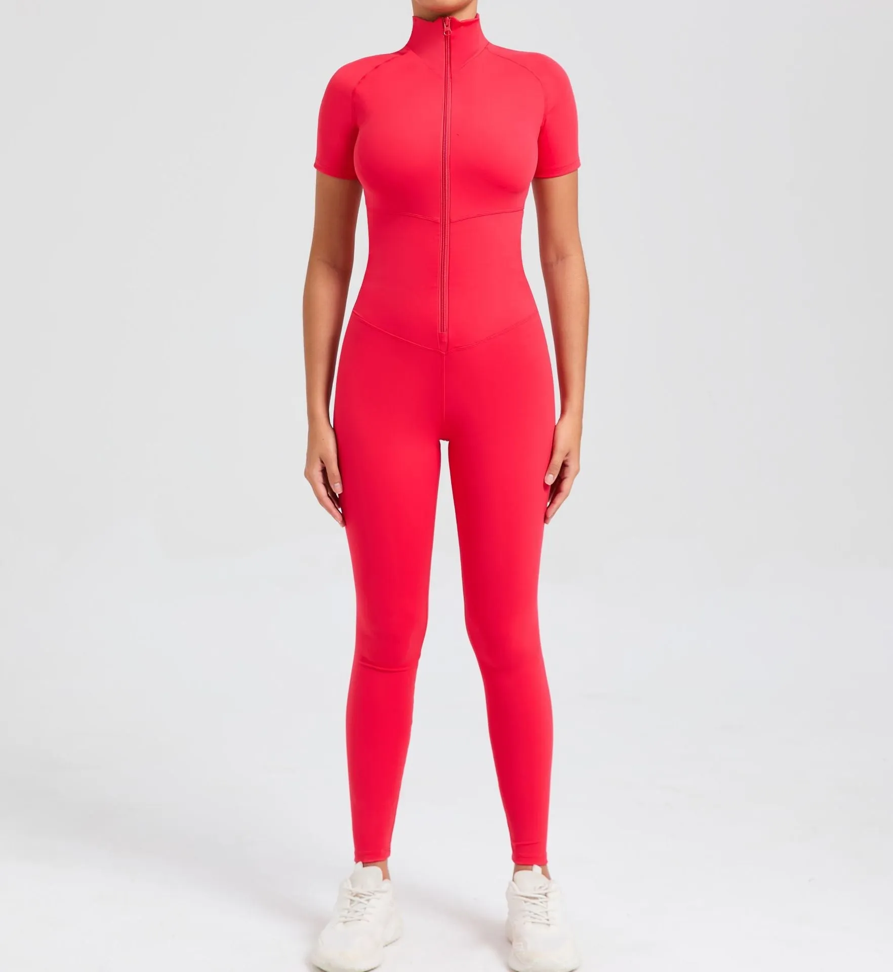 Core T-Sleeve Zip Jumpsuit