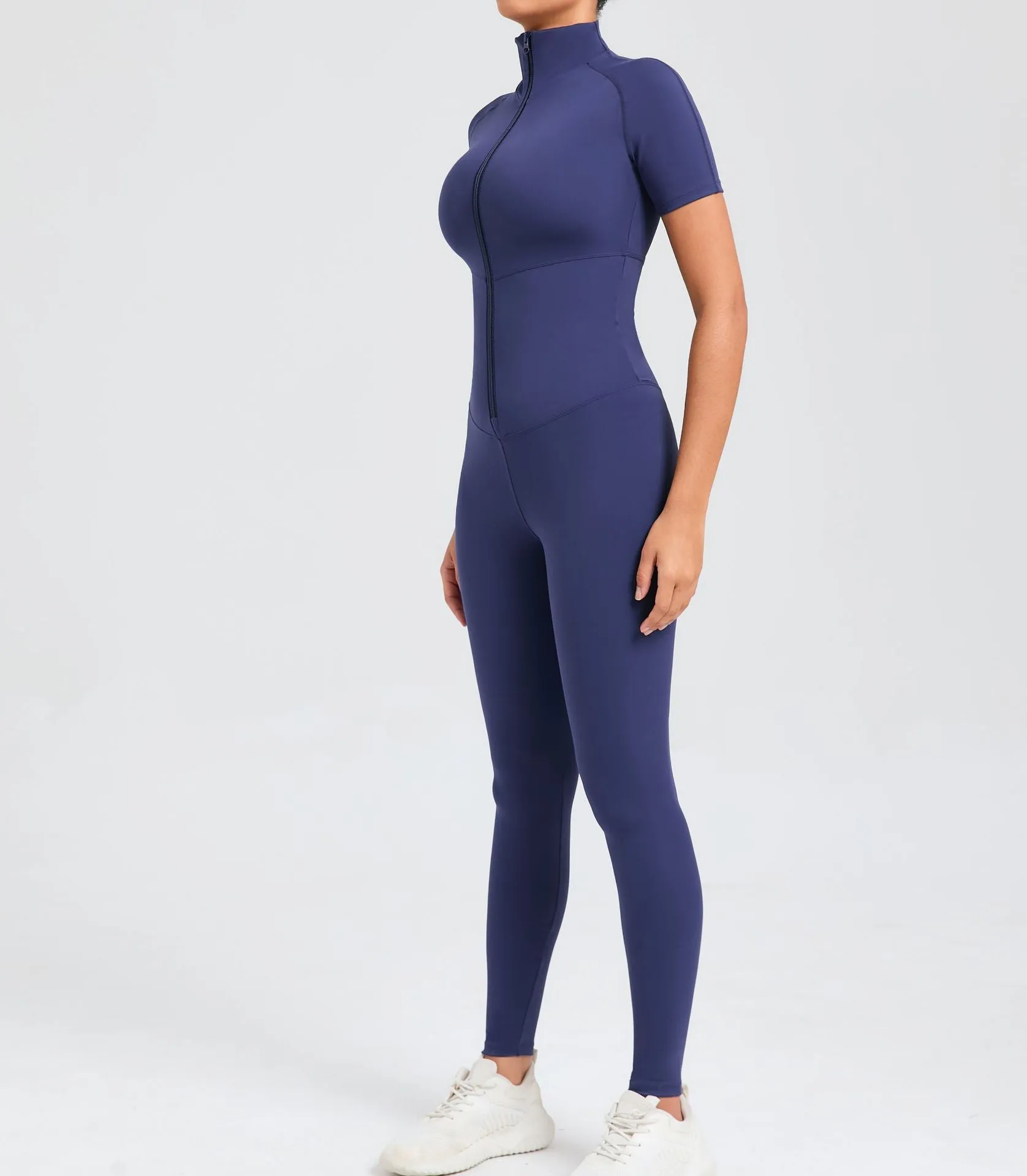 Core T-Sleeve Zip Jumpsuit