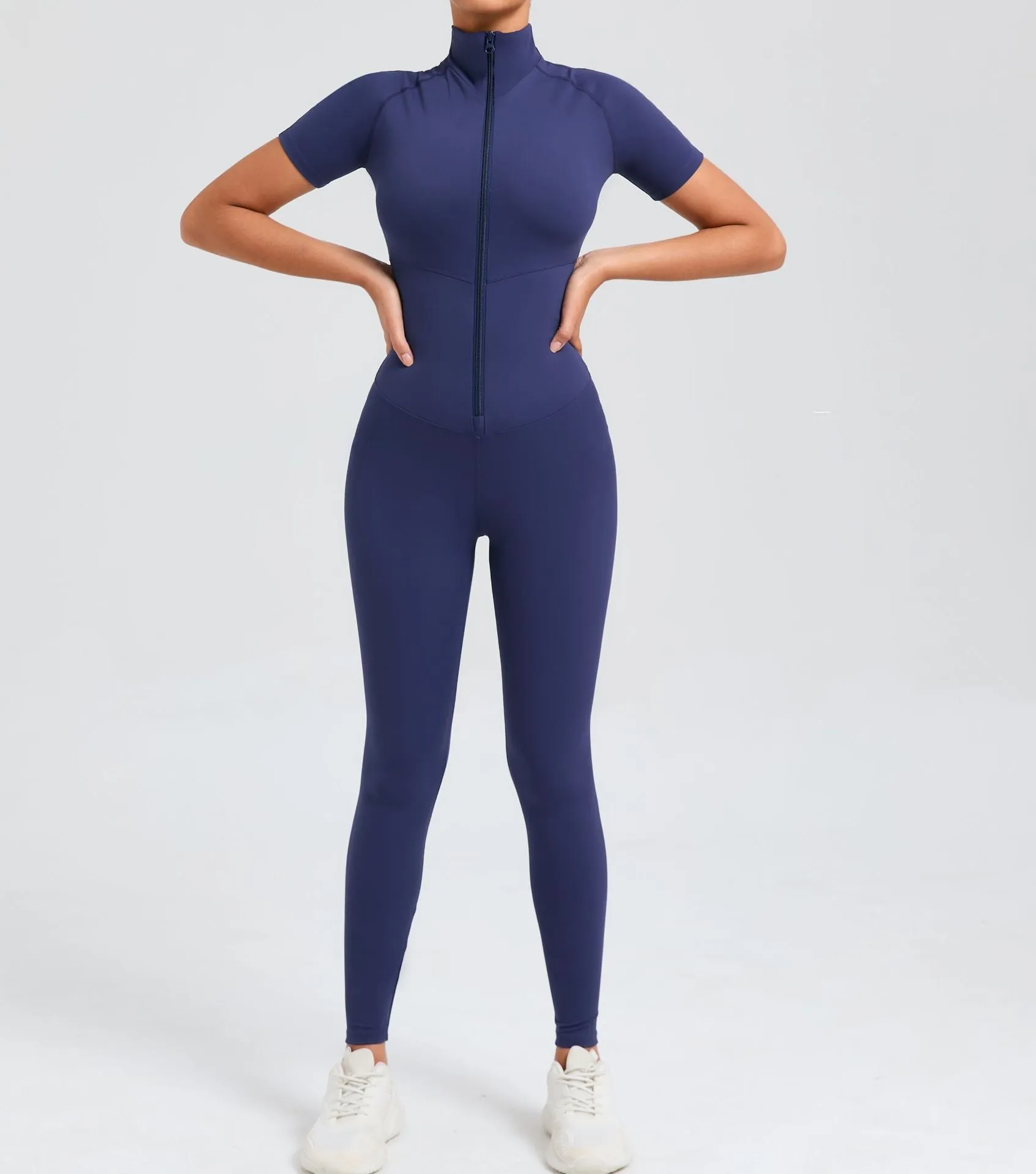 Core T-Sleeve Zip Jumpsuit
