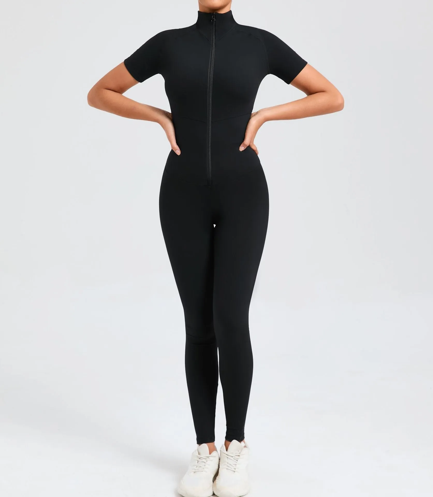 Core T-Sleeve Zip Jumpsuit