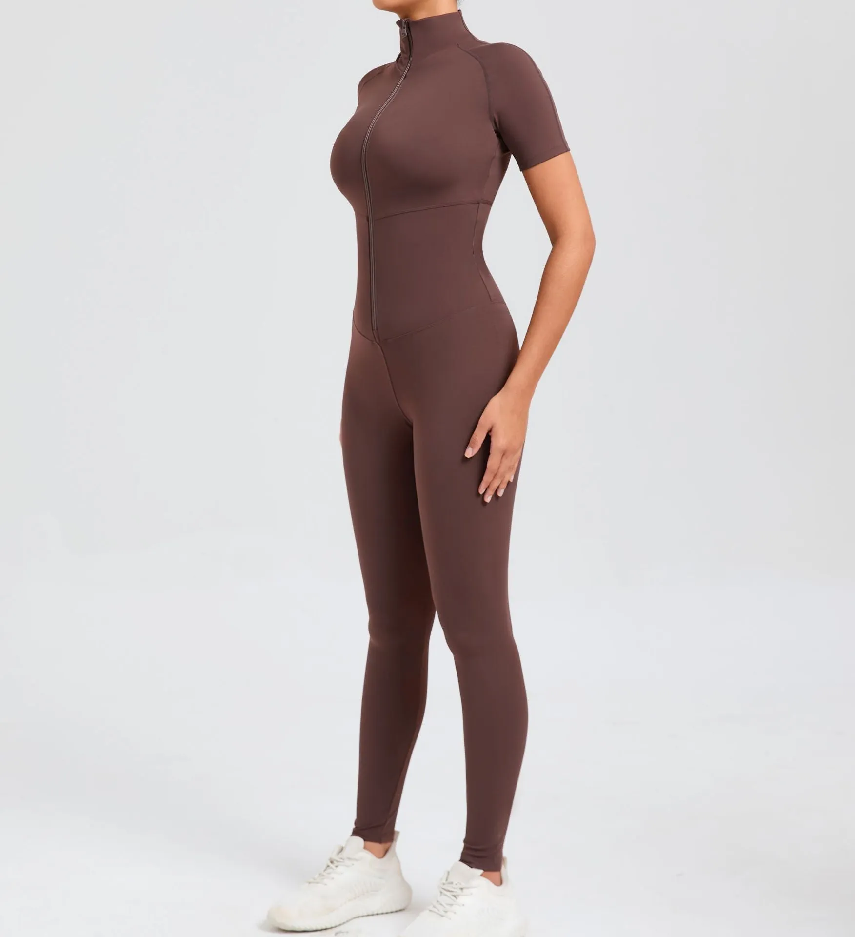 Core T-Sleeve Zip Jumpsuit