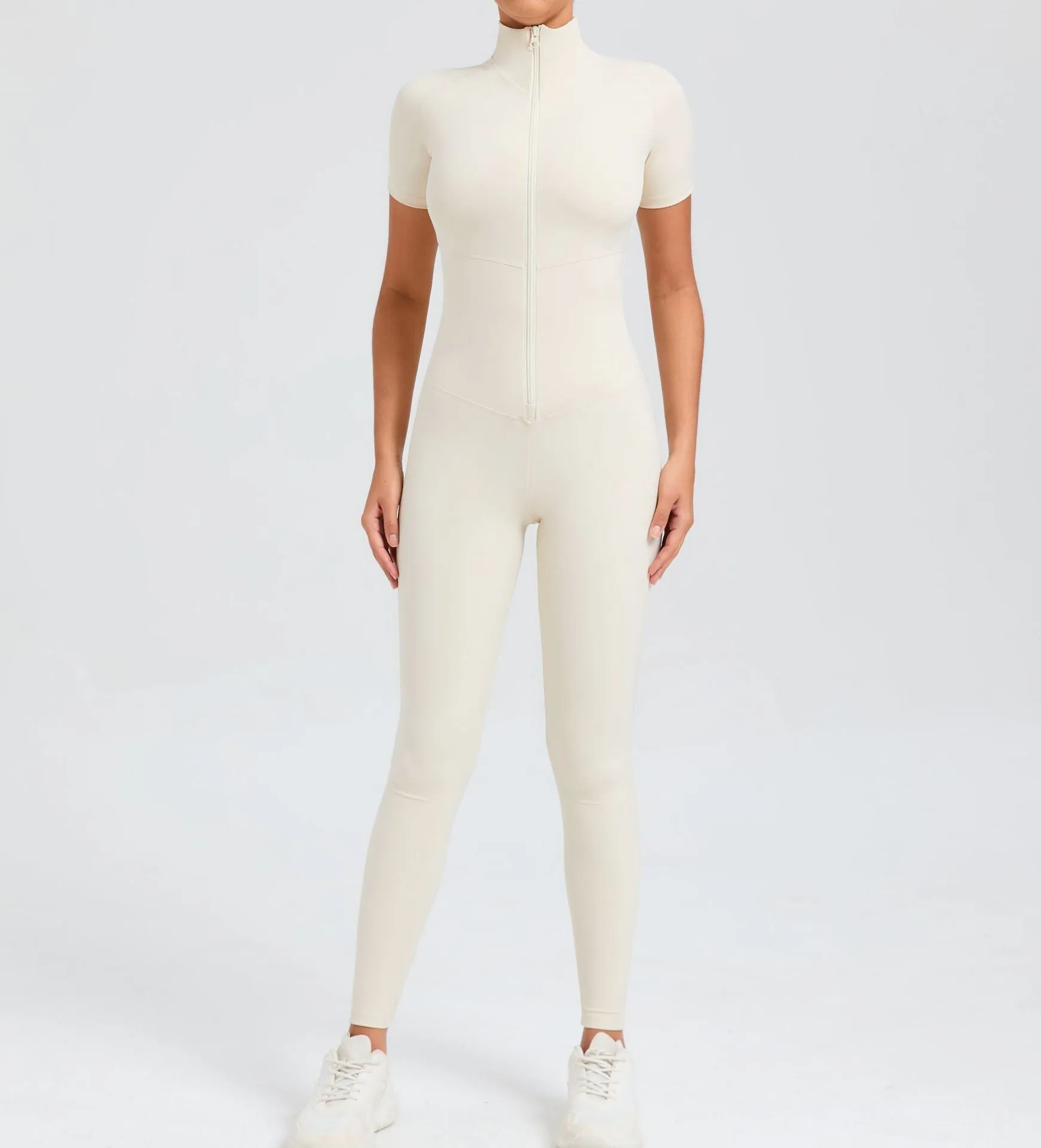 Core T-Sleeve Zip Jumpsuit