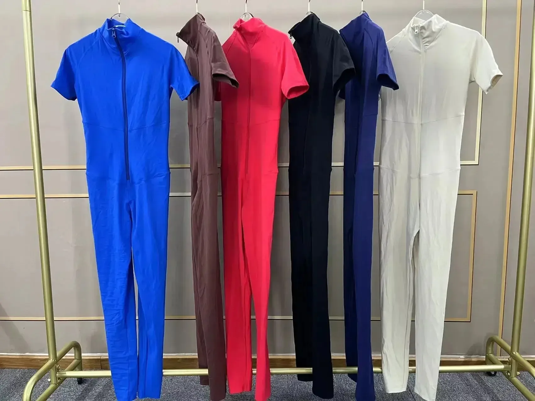 Core T-Sleeve Zip Jumpsuit