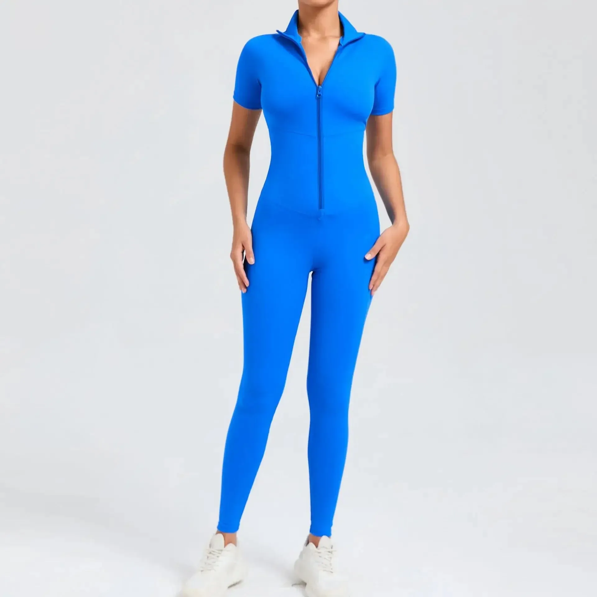 Core T-Sleeve Zip Jumpsuit