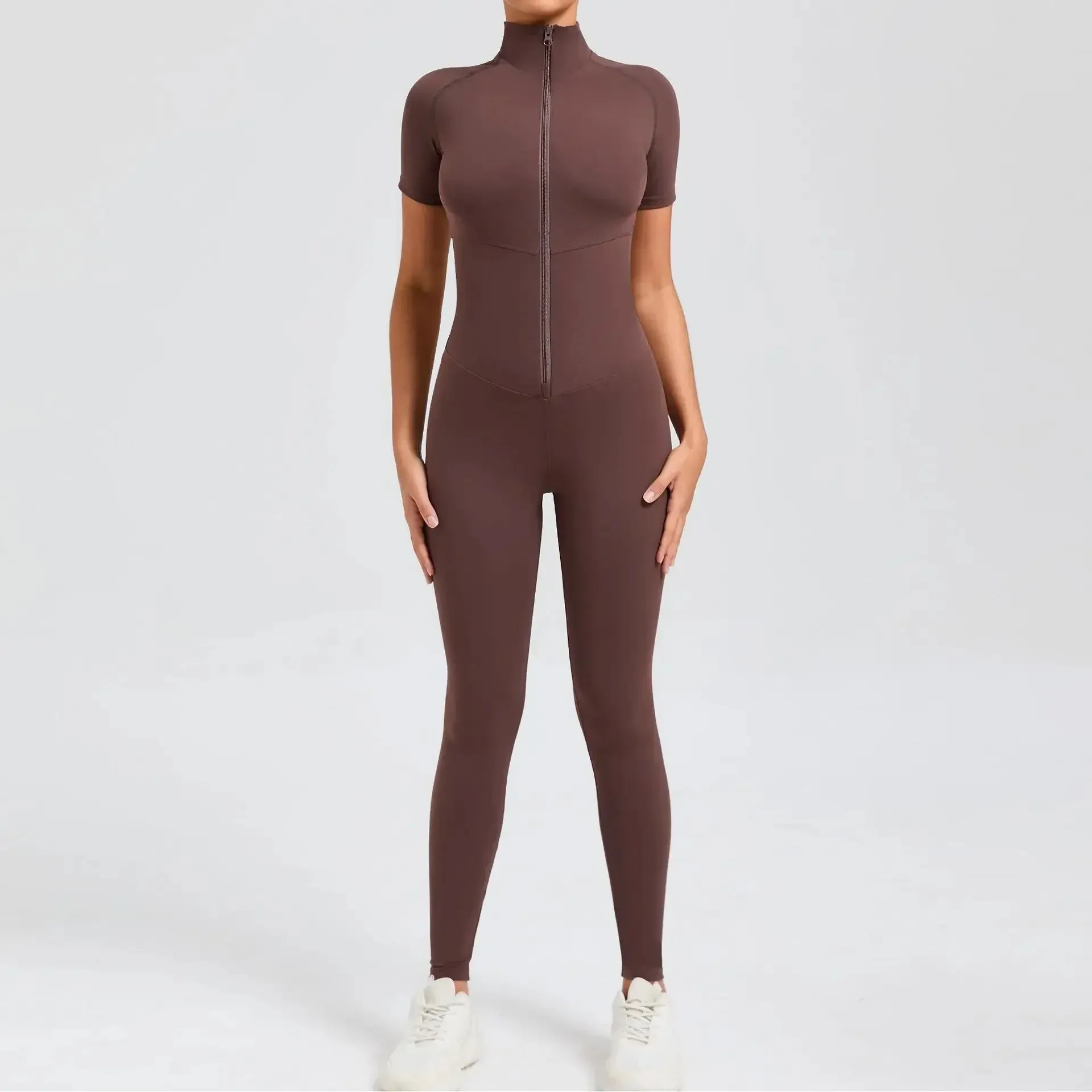 Core T-Sleeve Zip Jumpsuit