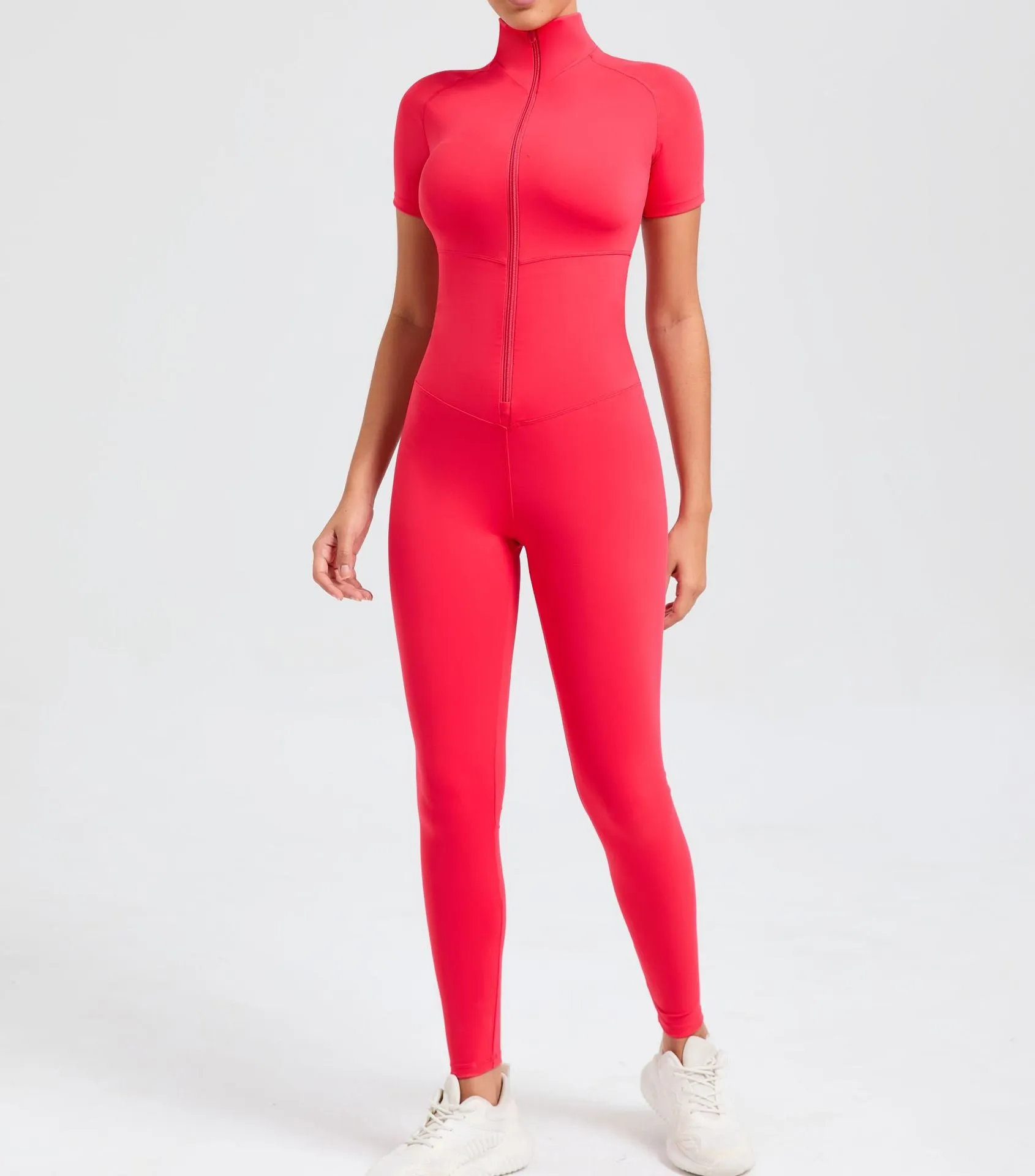 Core T-Sleeve Zip Jumpsuit