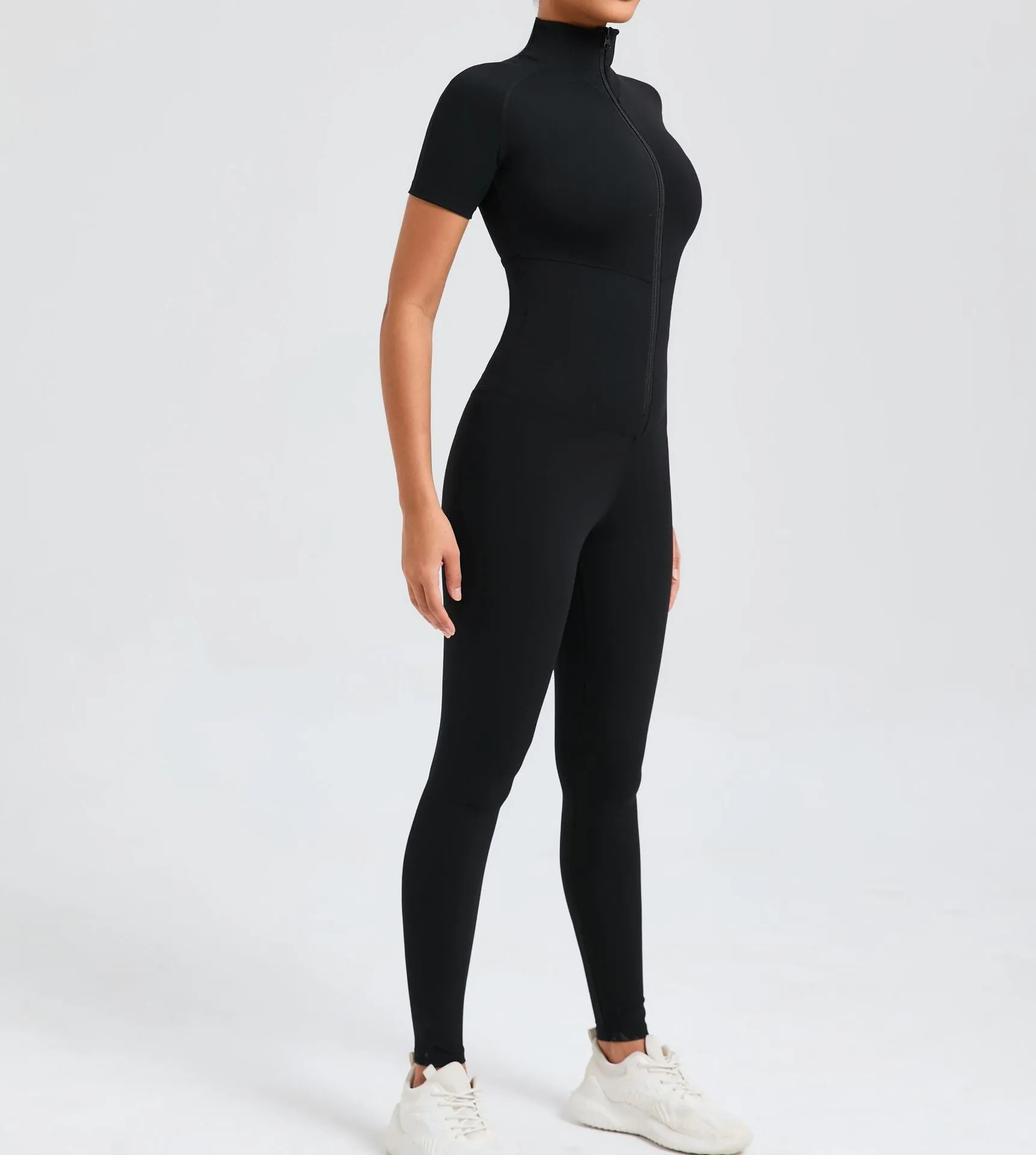 Core T-Sleeve Zip Jumpsuit