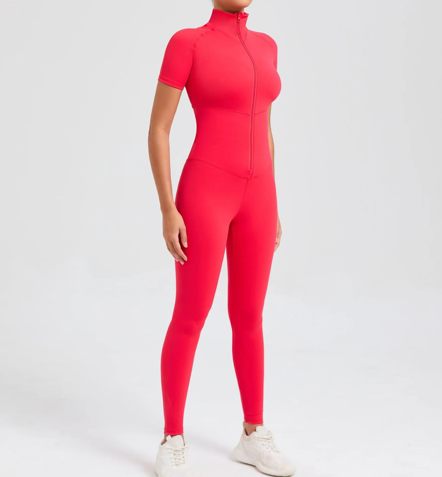 Core T-Sleeve Zip Jumpsuit