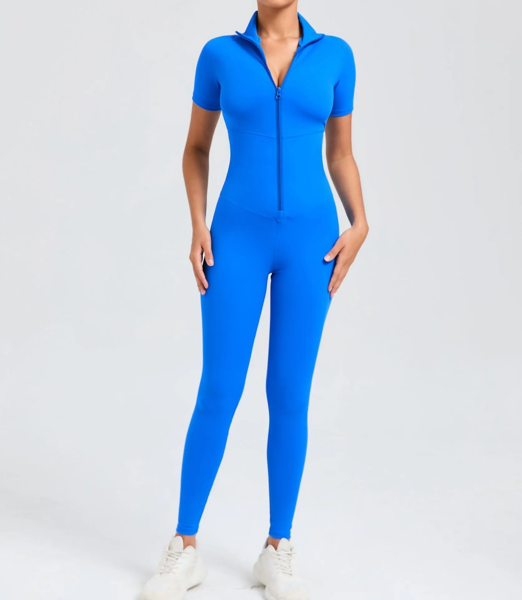 Core T-Sleeve Zip Jumpsuit