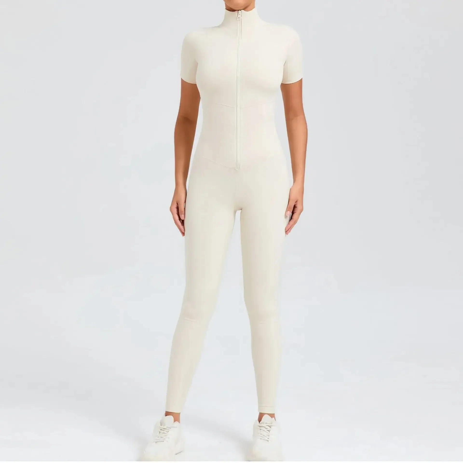 Core T-Sleeve Zip Jumpsuit