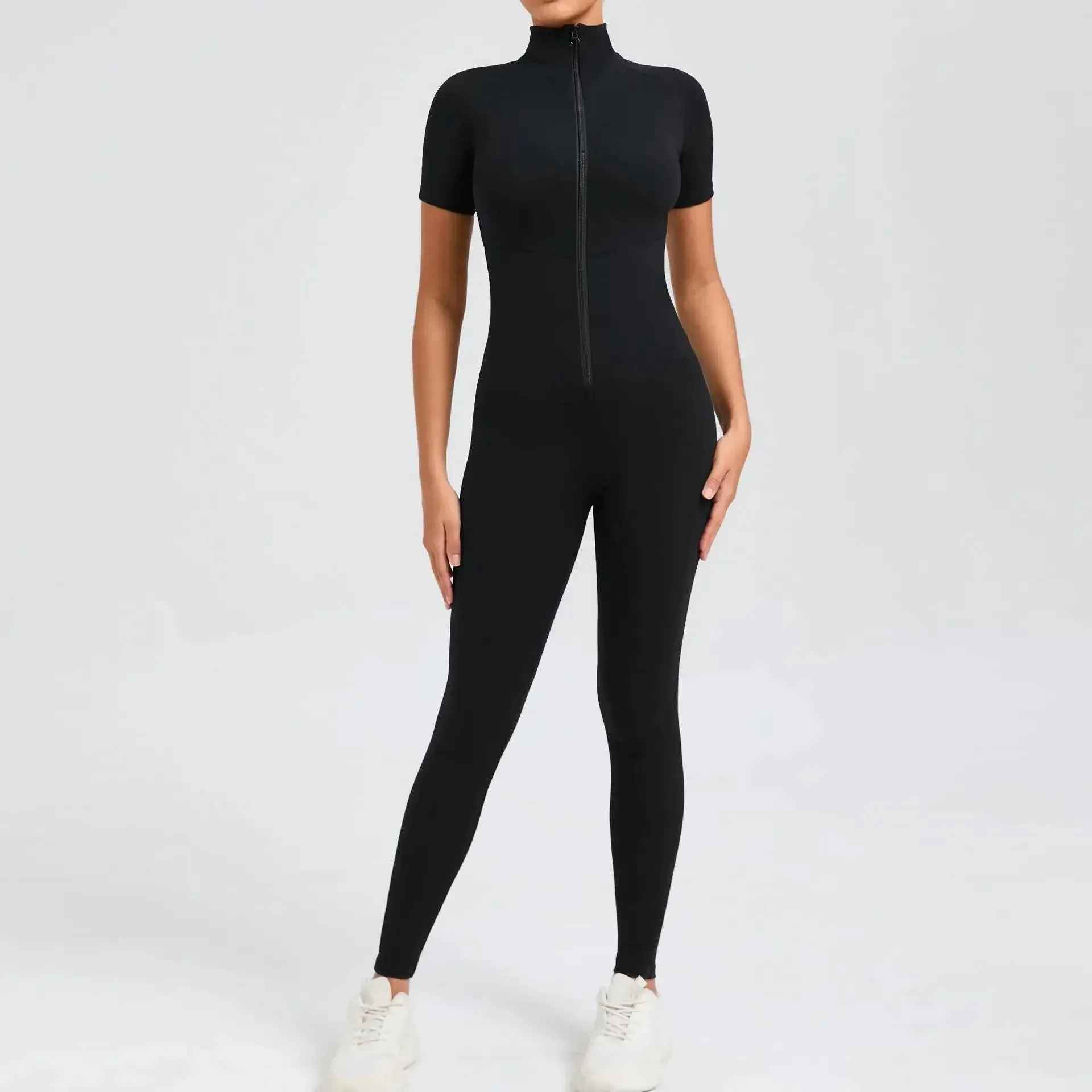 Core T-Sleeve Zip Jumpsuit