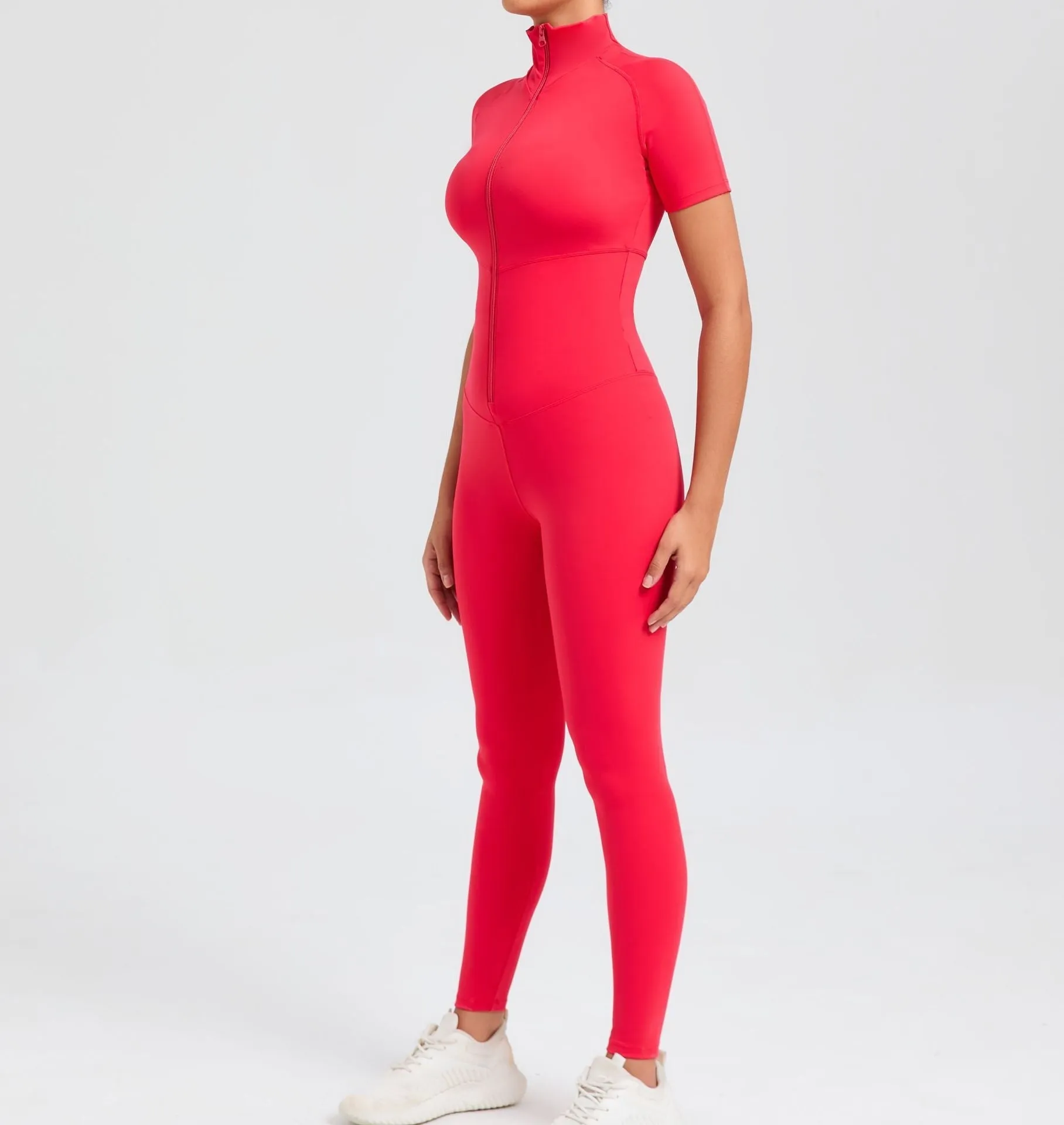 Core T-Sleeve Zip Jumpsuit