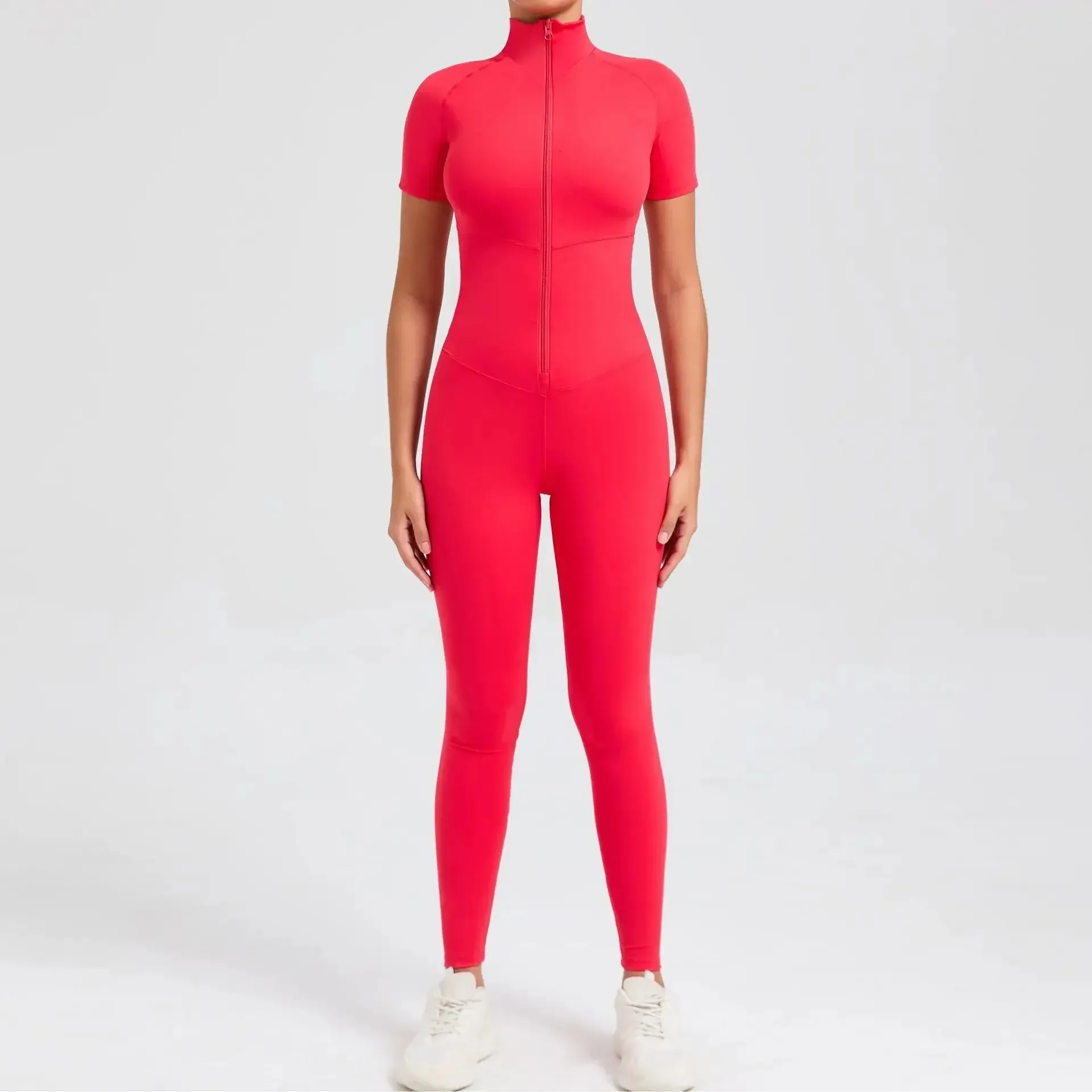 Core T-Sleeve Zip Jumpsuit