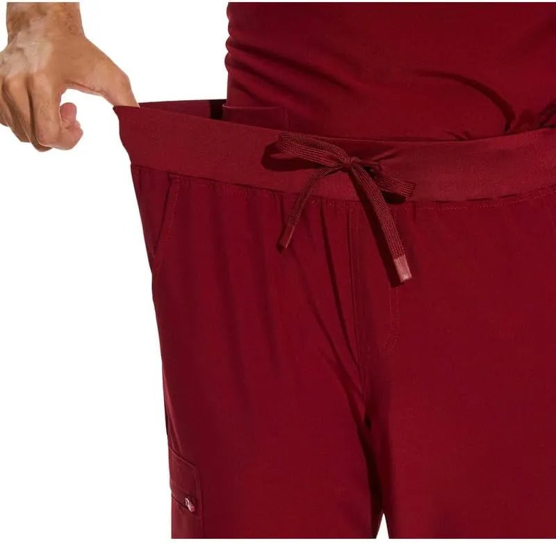 COZYFIT Scrub Pants for Men - Slim Jogger Pants with 5 Pockets, Yoga Waistband, Anti-Wrinkle Scrubs for Men