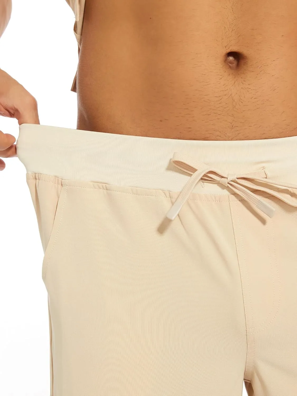 COZYFIT Scrub Pants for Men - Slim Jogger Pants with 5 Pockets, Yoga Waistband, Anti-Wrinkle Scrubs for Men