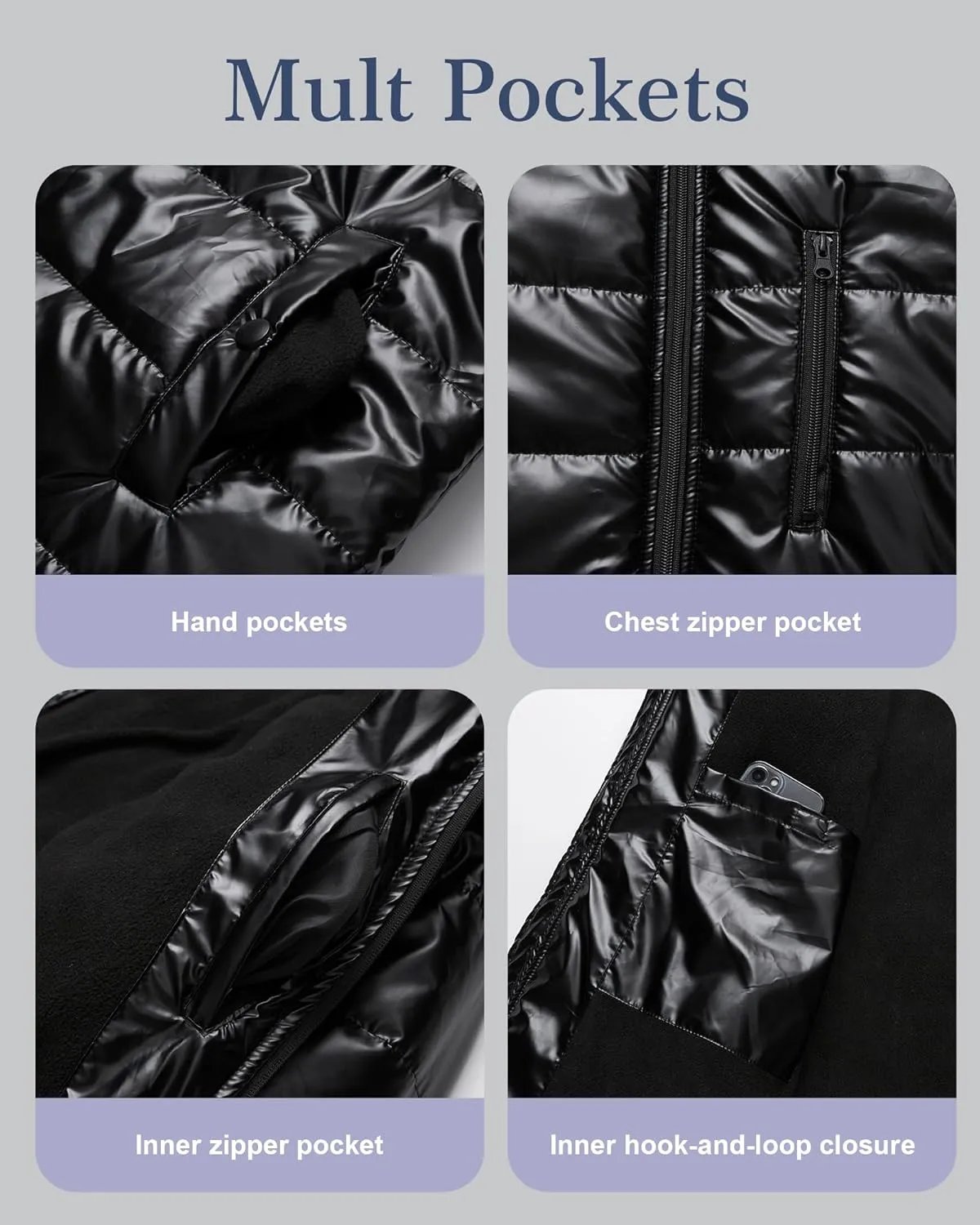 CREATMO US Women's Plus Size Winter Coats Long Puffer Jacket Fleece Lined Parka Removable Fur Hood Available in 1X To 5X