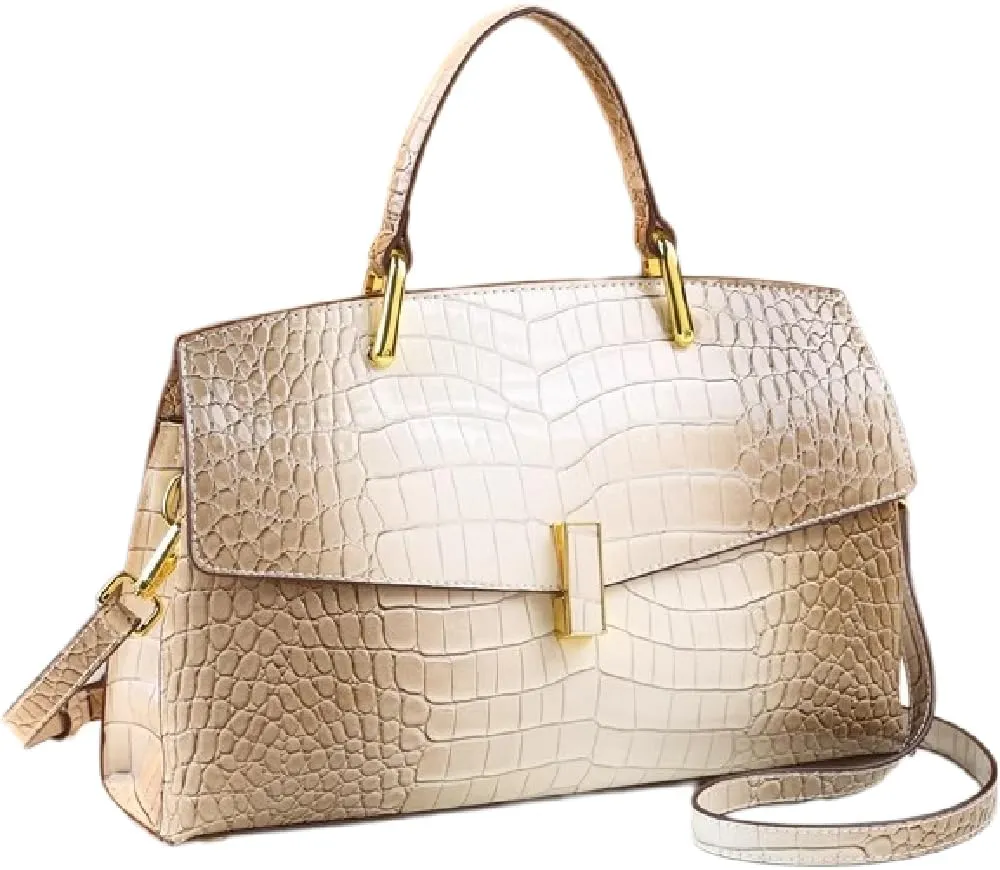 Crocodile Pattern Leather Women's Handbags Luxury Fashion Shell Purse Shoulder Crossbody Bag Top Handle Messenger Bags