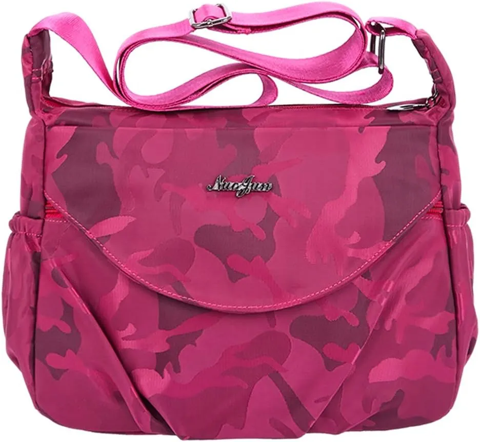 Crossbody Bag for Women Waterproof Nylon Shoulder Bag Messenger Bag Casual Handbag Purse