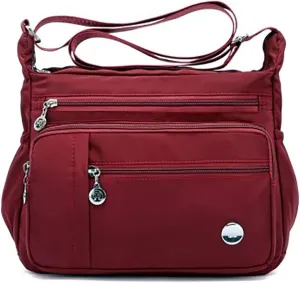 Crossbody Bag for Women Waterproof Shoulder Bag Messenger Bag Casual Nylon Purse Handbag Large