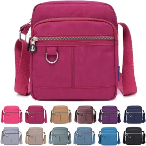 Crossbody Bag Purse For Women Nylon Waterproof Shoulder Handbags Casual Travel Messenger Bag Lightweight Pocketbooks
