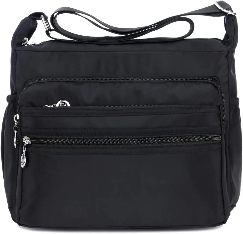 Crossbody Purses for women Multi-Pocket Nylon Shoulder Bags Lightweight Travel Purses Messenger Handbags