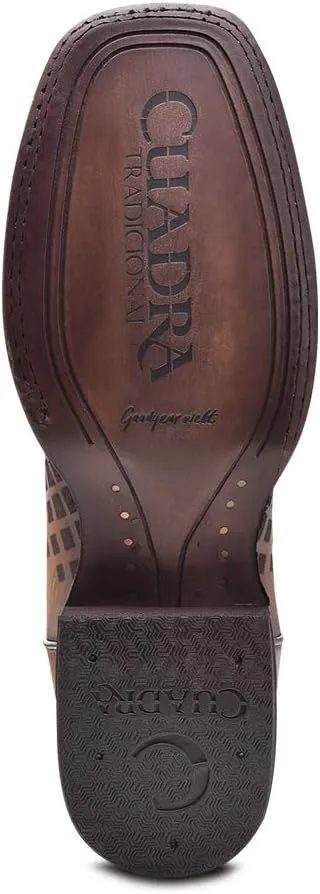 Cuadra Men's Rodeo Boot in Genuine Leather Brown