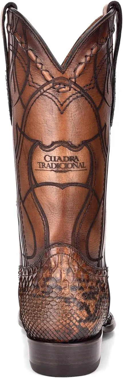 Cuadra Men's Western Boot in Genuine Python Leather, 1J1NPH