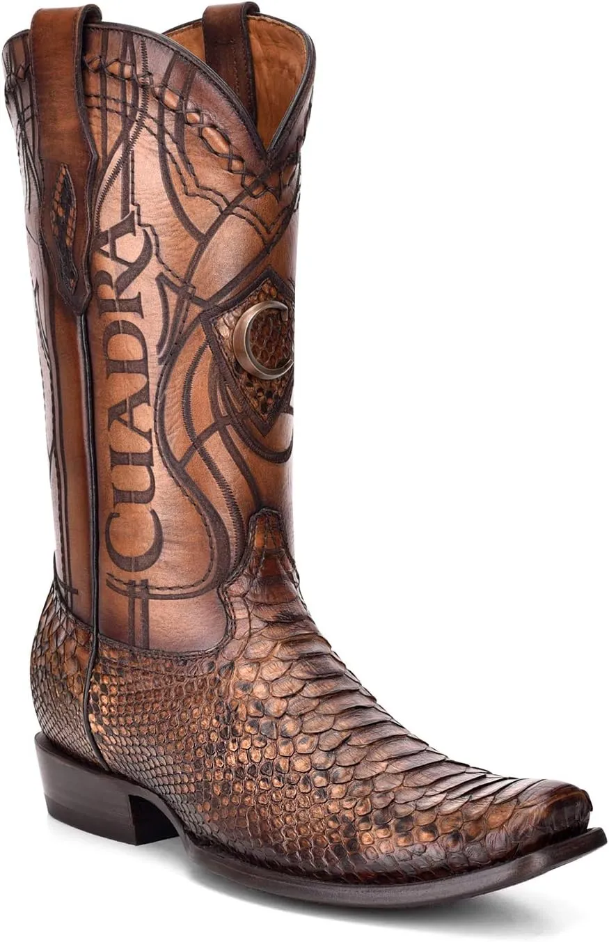 Cuadra Men's Western Boot in Genuine Python Leather, 1J1NPH